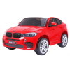 BMW X6M XXL dla 2 dzieci Czerwony SUV + Pilot + Ekoskóra